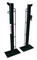 Juego de 2 Postes de Pádel Fijos Ø 80Mm con Base para Atornillar