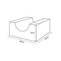 Figura Miniasiento Curvo 30X30X60Cm