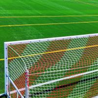 Juego Porterías Aluminio Fútbol 11 120X100 Abatibles con Arquillos Galvanizados en Caliente