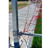 Juego Porterías Aluminio Fútbol 11 120X100 Abatibles con Arquillos Galvanizados en Caliente