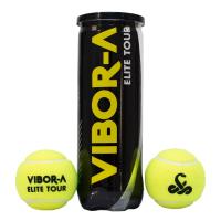 Bote de 3 Pelotas de Pádel Vibor-A Elite Tour